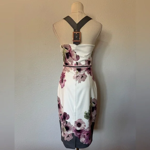 NWT Ted Baker Nanina Neapolitan Print Floral Sheath Dress size 4 - Picture 7 of 17